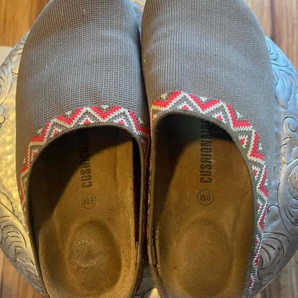 Brown Patterned Women's Mules - Picture 2 of 5